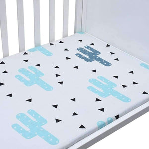 Planet Gates Baby Crib Bedding Set Fitted Soft Woven Cotton Sheet  with Unisex Design for Babies Crib Sheets Great gift for Baby