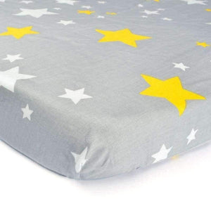 Planet Gates Baby Crib Fitted Sheet 100% Cotton Infant Bed Mattress Cover Baby Bedding Set Cartoon Toddler Girls Boys Bedding Size 130*70cm