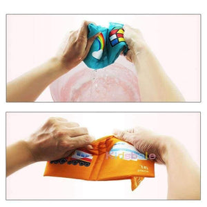 Planet Gates Baby Early Education Toys 4PCS Black White Colorful Books Learning Color/Shape/Words/Number Intelligence Development Soft Toys