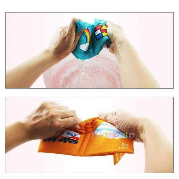 Planet Gates Baby Early Education Toys 4PCS Black White Colorful Books Learning Color/Shape/Words/Number Intelligence Development Soft Toys