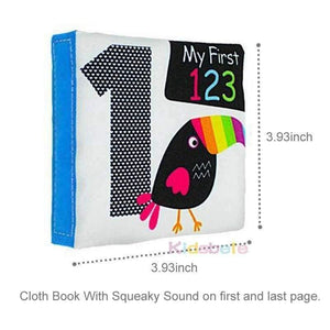 Planet Gates Baby Early Education Toys 4PCS Black White Colorful Books Learning Color/Shape/Words/Number Intelligence Development Soft Toys