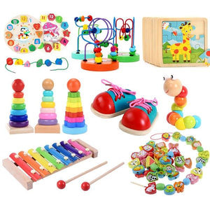 Planet Gates Baby Educational Toys Wooden Toys Montessori Early Learning Baby Birthday Christmas New Year Gift Toys for Children Kids
