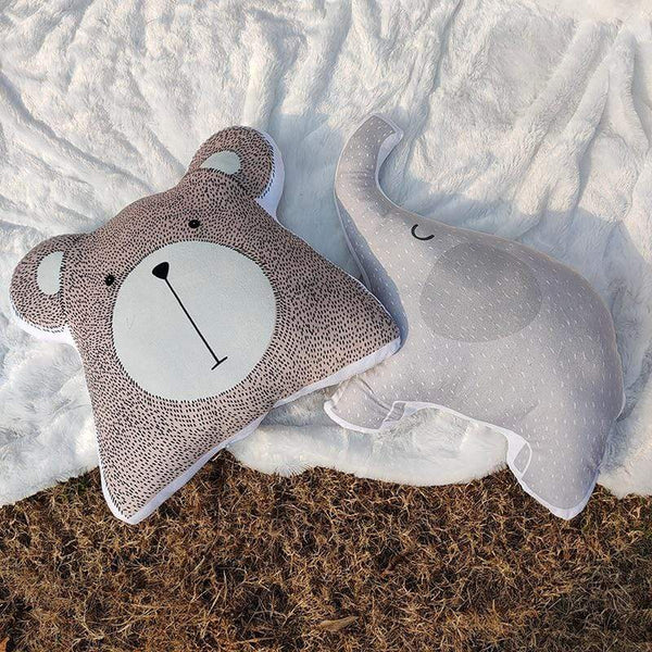 Planet Gates Baby Elephant Fox Deer Bear Giraffe Rabbit Soft Stuffed Plush Toys Pillows Animal Plush Toy Cartoon Pillow Cushion For Kids Gift