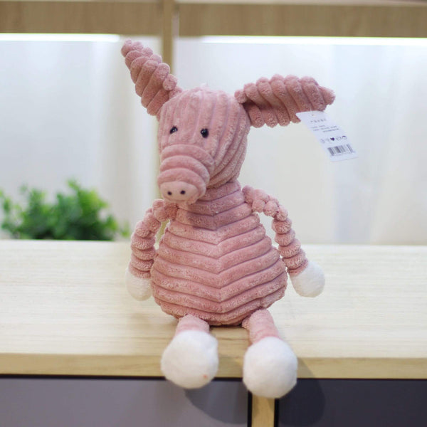 Planet Gates Baby Elephant Lion Fox Rabbit Pig Panda Duck Monkey Soft Stuffed Toys Cute Torest Animal Plush Toy For Kids Stripe