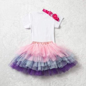 Planet Gates Baby Girl Clothes 1st Birthday Cake Smash Outfits Infant Clothing Sets Romper+Tutu Skirt+Flower Cap Newborn Baby Suits