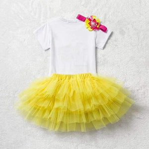 Planet Gates Baby Girl Clothes 1st Birthday Cake Smash Outfits Infant Clothing Sets Romper+Tutu Skirt+Flower Cap Newborn Baby Suits