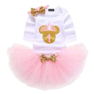 Planet Gates Baby Girl Clothes 1st Birthday Cake Smash Outfits Infant Clothing Sets Romper+Tutu Skirt+Flower Cap Newborn Baby Suits