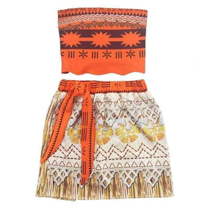 Planet Gates Baby girl clothes Princess dress Moana Cosplay Costume for Children Vaiana Girls Party Wedding dresses with Necklace Costumes