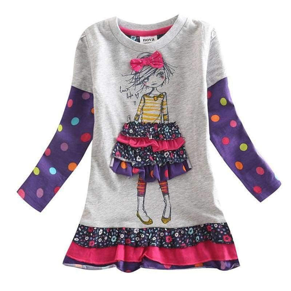 Planet Gates Baby Girl Dress long sleeve kids dresses for girls Clothes children clothing Kids Clothes winter Party Nova Girls Dress H5922