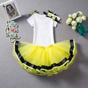 Planet Gates Baby Girl First 1st Birthday Outfits Brand Summer Baby Sets Toddler Girl Baptism Clothes Suits One Year Little Baby Clothing Set