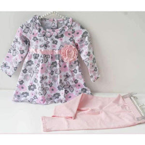 Planet Gates Baby Girl Floral Clothes Set Newborn Toddler Cotton Suit Kids Girl Outfits Spring Tracksuit Infant Clothing Set