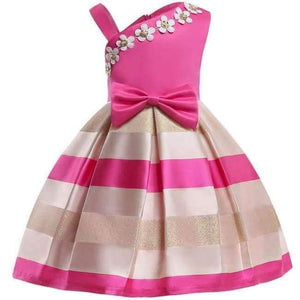 Planet Gates Baby Girl Princess Dress Kids Stripe Sleeveless Dresses For Toddler Children European American Fashion Clothing