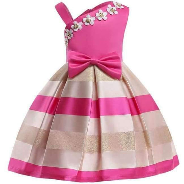 Planet Gates Baby Girl Princess Dress Kids Stripe Sleeveless Dresses For Toddler Children European American Fashion Clothing
