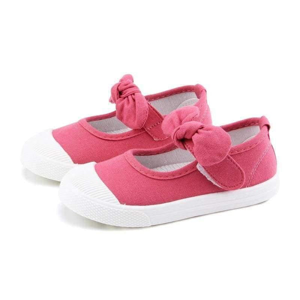 Planet Gates Baby Girl Shoes Canvas Casual Kids Shoes With Bowtie Bow-knot Solid Candy Color Girls Sneakers Children Soft Shoes 21-30