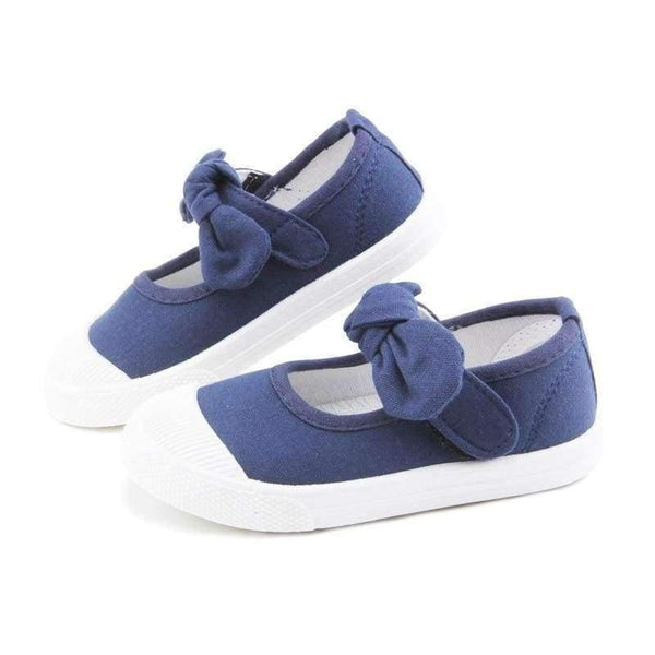 Planet Gates Baby Girl Shoes Canvas Casual Kids Shoes With Bowtie Bow-knot Solid Candy Color Girls Sneakers Children Soft Shoes 21-30