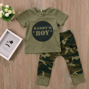Planet Gates Baby Girls Boys Clothes Set New Summer Newborn Baby Girl Clothing  Short Sleeve T Shirt Pant Toddler Camouflage Outfits Set