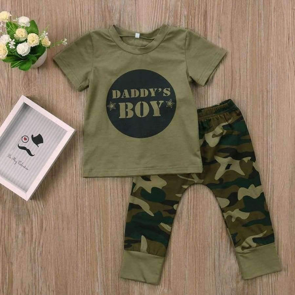 Planet Gates Baby Girls Boys Clothes Set New Summer Newborn Baby Girl Clothing  Short Sleeve T Shirt Pant Toddler Camouflage Outfits Set