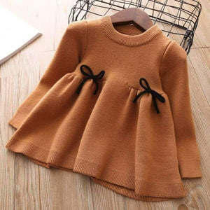 Planet Gates Baby Girls Knitted Dress  autumn winter Clothes children Toddler Tops Shirts for girl Kids princess Cotton Christmas Dresses