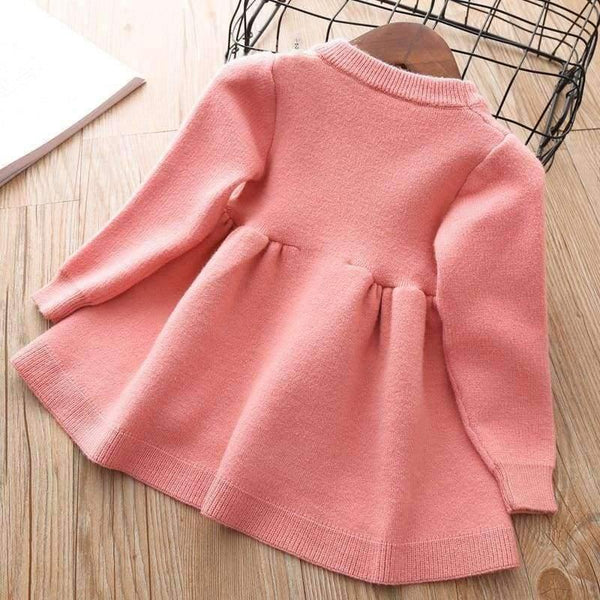 Planet Gates Baby Girls Knitted Dress  autumn winter Clothes children Toddler Tops Shirts for girl Kids princess Cotton Christmas Dresses