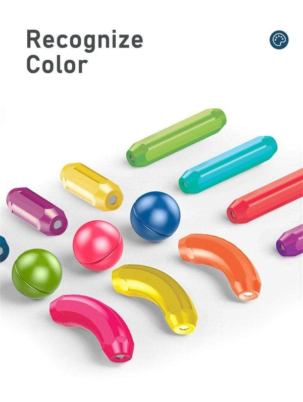 Planet Gates Baby Magnetic Building Blocks Balls Constructor Magnet Sticks Blocks Set Montessori Toys for Boy Girl Birthday Gift 2 to 4 Years