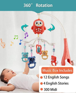Planet Gates Baby Mobile Rattles Toys 0-12 Months For Baby Newborn Crib Bed Bell Toddler Rattles Carousel For Cots Kids Musical Toy Gift