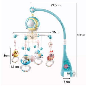 Planet Gates Baby Mobile Rattles Toys 0-12 Months For Baby Newborn Crib Bed Bell Toddler Rattles Carousel For Cots Kids Musical Toy Gift