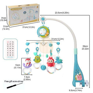 Planet Gates Baby Mobile Rattles Toys 0-12 Months For Baby Newborn Crib Bed Bell Toddler Rattles Carousel For Cots Kids Musical Toy Gift