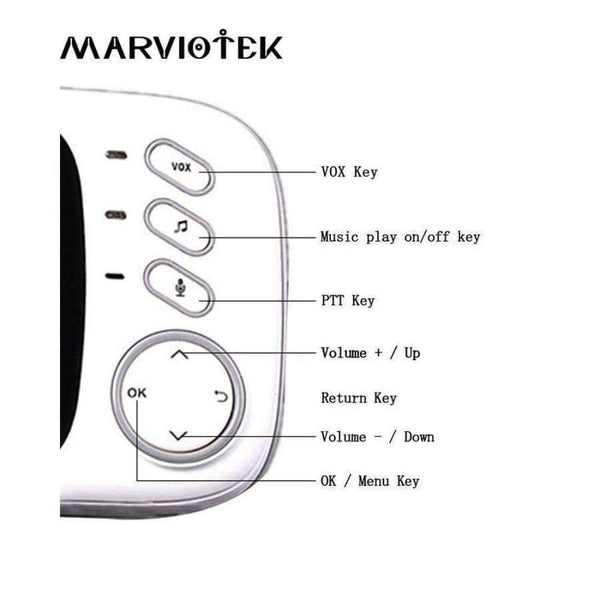 Planet Gates Baby Monitor Wireless VB603 3.2 Inch Video Color Baby Nanny Security Camera Baba Electronic Night Vision Temperature Monitoring