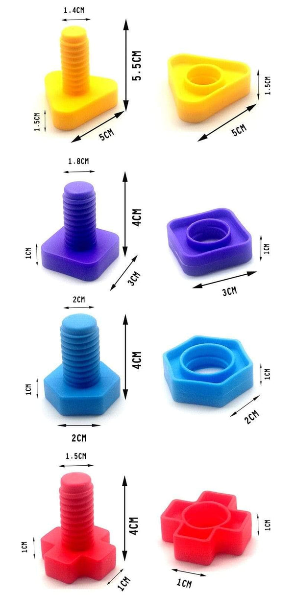 Planet Gates Baby Montessori Learning Education Math Toy Smart Eggs Puzzle Shape Matching Toys Plastic Screw nut Building Blocks For Children