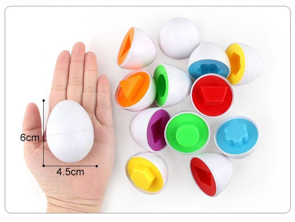 Planet Gates Baby Montessori Learning Education Math Toy Smart Eggs Puzzle Shape Matching Toys Plastic Screw nut Building Blocks For Children
