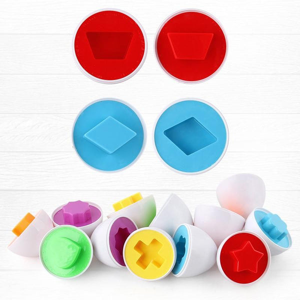 Planet Gates Baby Montessori Learning Education Math Toy Smart Eggs Puzzle Shape Matching Toys Plastic Screw nut Building Blocks For Children