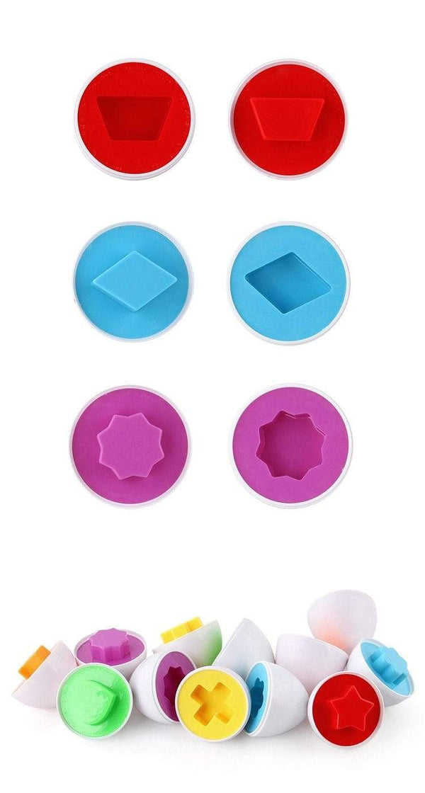 Planet Gates Baby Montessori Learning Education Math Toy Smart Eggs Puzzle Shape Matching Toys Plastic Screw nut Building Blocks For Children