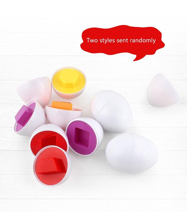 Planet Gates Baby Montessori Learning Education Math Toy Smart Eggs Puzzle Shape Matching Toys Plastic Screw nut Building Blocks For Children