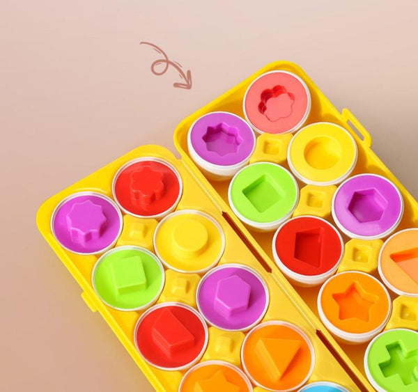 Planet Gates Baby Montessori Learning Education Math Toy Smart Eggs Puzzle Shape Matching Toys Plastic Screw nut Building Blocks For Children