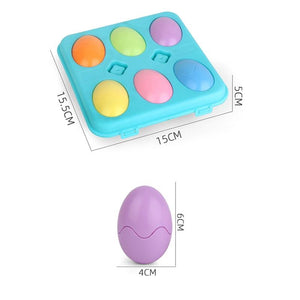 Planet Gates Baby Montessori Learning Education Math Toy Smart Eggs Puzzle Shape Matching Toys Plastic Screw nut Building Blocks For Children