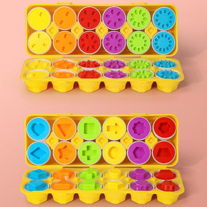 Planet Gates Baby Montessori Learning Education Math Toy Smart Eggs Puzzle Shape Matching Toys Plastic Screw nut Building Blocks For Children