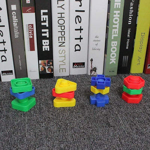 Planet Gates Baby Montessori Learning Education Math Toy Smart Eggs Puzzle Shape Matching Toys Plastic Screw nut Building Blocks For Children