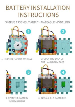 Planet Gates Baby Music Block Toy Box Newborn Educational Newbron Interactive Game 0 Months Montessori Learning Sensory Rattle Children Toys