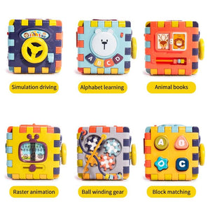 Planet Gates Baby Music Block Toy Box Newborn Educational Newbron Interactive Game 0 Months Montessori Learning Sensory Rattle Children Toys