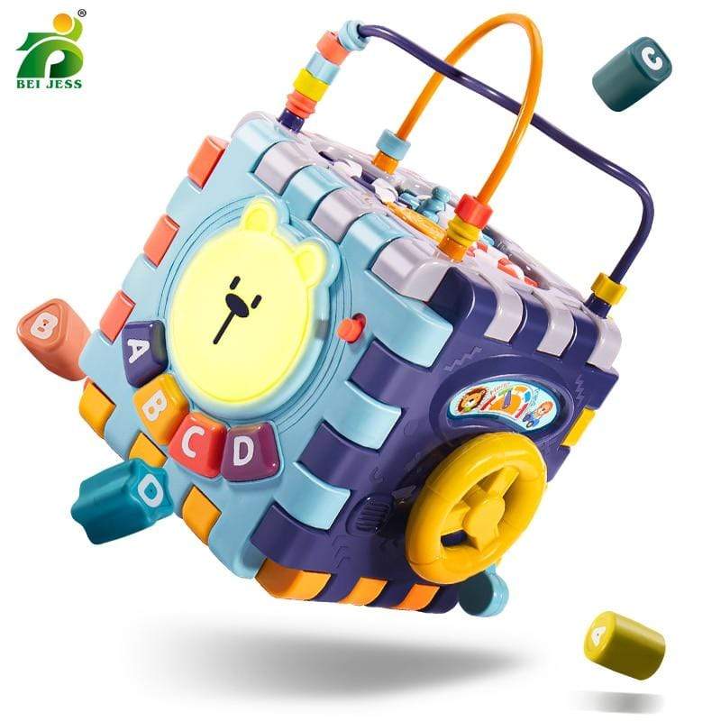 Planet Gates Baby Music Block Toy Box Newborn Educational Newbron Interactive Game 0 Months Montessori Learning Sensory Rattle Children Toys