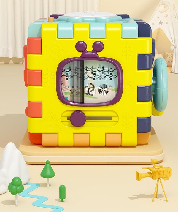 Planet Gates Baby Music Block Toy Box Newborn Educational Newbron Interactive Game 0 Months Montessori Learning Sensory Rattle Children Toys