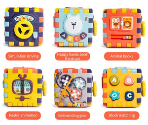 Planet Gates Baby Music Block Toy Box Newborn Educational Newbron Interactive Game 0 Months Montessori Learning Sensory Rattle Children Toys