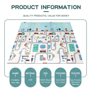 Planet Gates Baby Play Mat Foldable Xpe Puzzle Mat Educational Children's Carpet Double-sided Climbing Pad Kids Rug Activitys Games Toys