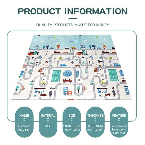 Planet Gates Baby Play Mat Foldable Xpe Puzzle Mat Educational Children's Carpet Double-sided Climbing Pad Kids Rug Activitys Games Toys