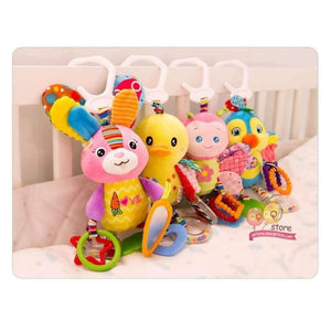 Planet Gates Baby Plush Stuffed Animal Baby Bed Mobile Toy Bunny Rattle Infant Bed Hanging Toys for Children Kids Christmas Gift