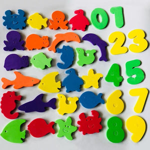 Planet Gates Baby Puzzle Bath Toy EVA Alphanumeric Letter Paste Kindergarten Cognitive jigsaw Bathroom Early Education DIY Sticker Kids Toys