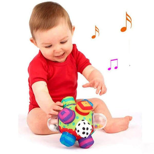 Planet Gates Baby Rattles Ball Grasping Baby Fun Ball Cute Plush Soft Cloth Hand Rattles Education Toys Children Gift Toy