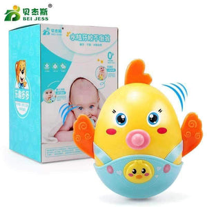 Planet Gates Baby Rattles Chicks Tumbler bell Nodding Roly-poly Teeth Educational Toys for Mobile newborns soft Gift