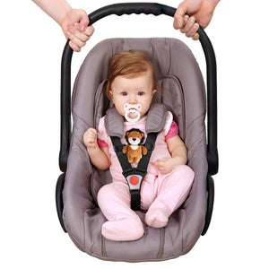 Planet Gates Baby Seat Lock Safety Harness Belt Locking Buckle with A Plush Lion Cover for Child Car Chair Stroller Pram Pushchair