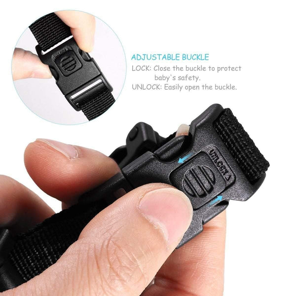 Planet Gates Baby Seat Lock Safety Harness Belt Locking Buckle with A Plush Lion Cover for Child Car Chair Stroller Pram Pushchair